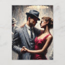 Recherche de danse jazz cartes postales Vintage