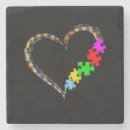 Recherche de puzzles dessous de verres Sensibilisation sur l'autisme