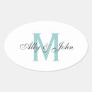 Recherche de oval autocollants Monogramme