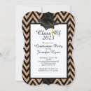 Recherche de black gold graduation invitations Parti