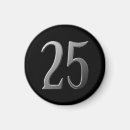 Recherche de anniversaire argenté magnets Vingt cinquième