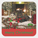 Recherche de cheminée noël autocollants Décorations