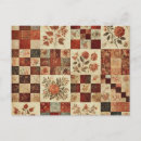 Recherche de motif patchwork cartes postales Courtepointe