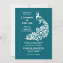 Recherche de turquoise de paon invitations Blanc