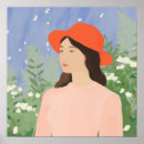 Suche nach der garten poster Frau
