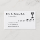 Recherche de médecin orthopédique cartes visite Médical