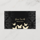 Recherche de papillons artistiques cartes visite Maquillage