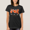 Suche nach orange band tshirts Leukämie