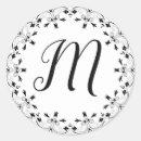 Recherche de lettre fantaisie autocollants Initiale