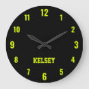 Recherche de noir jaune horloges Minimaliste