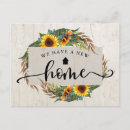 Suche nach rustikale sonnenblume postkarten Neue zuhause