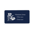 Recherche de poppies étiquettes adresse retour Nom