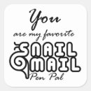 Recherche de courrier escargot autocollants Plume