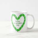 Recherche de jour de patrick s tasses Coeur vert