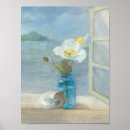 Suche nach weiße muscheln poster Mit blumen