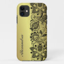 Recherche de dentelle jaune Fleurs