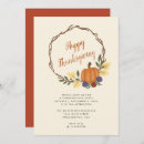 Recherche de wreath thanksgiving invitations Action de grâce