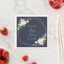 Recherche de fleurs blanches serviettes Future maman