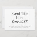 Recherche de typographie professionnelle invitations Événement professionnel