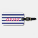 Suche nach blauer und weißer streifen gepäckanhänger Für sie