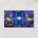 Recherche de coeur bleu cartes visite Maquillage