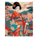 Suche nach frau mit kimono poster Japan
