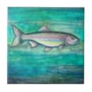 Suche nach forellen fliesen Aquarell