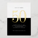 Recherche de noir et blanc anniversaire invitations Minimaliste