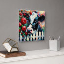 Recherche de vache holstein horloges Noir