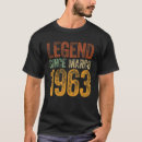 Suche nach legende seit 1963 tshirts Geboren
