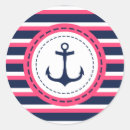 Recherche de ancre nautique autocollants Blanc