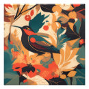 Recherche de oiseau abstrait posters Vintage