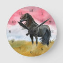 Recherche de cheval noir horloges Mustang