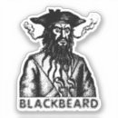Recherche de capitaine pirate autocollants Barbe noire