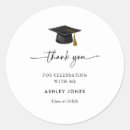 Recherche de graduation favors autocollants Noir et blanc