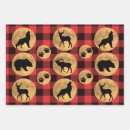 Recherche de pleine lune papier cadeau Loup