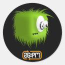 Recherche de monstre vert autocollants Mignon