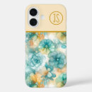 Recherche de fleur turquoise iphone coques Sarcelle