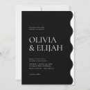 Suche nach formale hochzeit einladungen Schwarz weiß