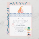 Recherche de nautique baptême invitations Fille