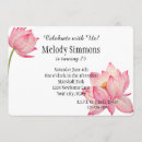 Recherche de lotus rose invitations Blanc