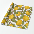Recherche de motif de citron papier cadeau Tropical