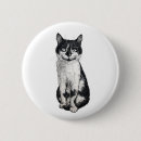 Recherche de chaton noir et blanc badges Adorable