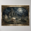 Suche nach halloween friedhof poster Gotisch