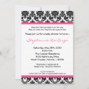 Recherche de damask baby shower invitations Noir