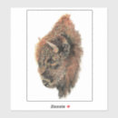 Recherche de bison blanc autocollants Faune