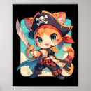 Suche nach niedlicher pirat poster Katzenfrau