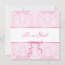 Recherche de dentelle blanche invitations Baby