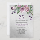 Recherche de 25èmes de mariage anniversaire invitations Élégant