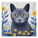 Suche nach russisch blau poster Für katzenliebhaber